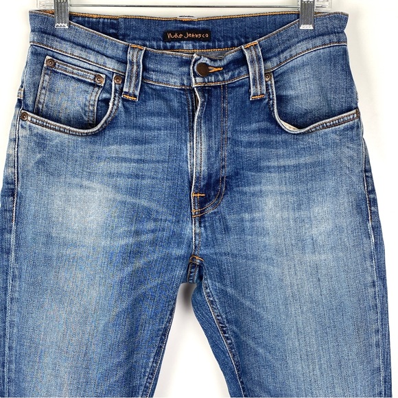 Nudie Jeans Tape Ted Grey Worn Indigo, W 31 - Picture 2 of 10